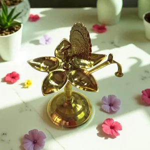 পঞ্চ প্রদীপ- পিতলের তৈরী